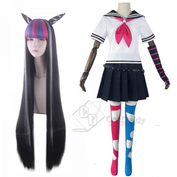 Danganronpa 2 Goodbye Despair Ibuki Mioda School Uniform Cosplay Costume Cosplay Wig