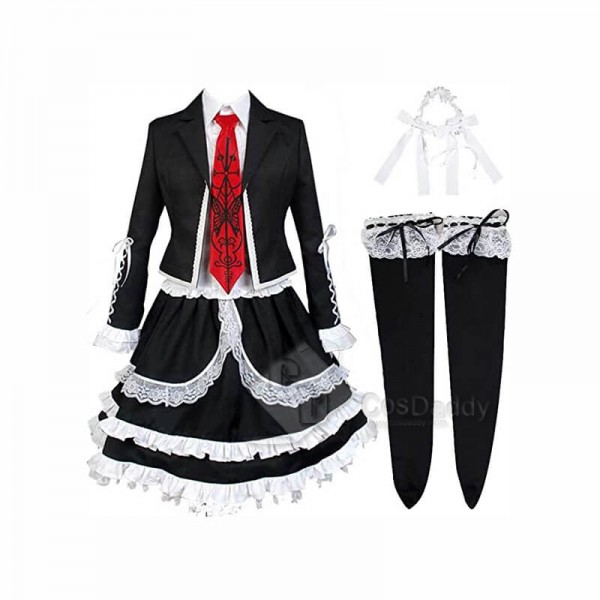 Danganronpa Celestia Ludenberg Lolita Dress School Uniform Cosplay Costume