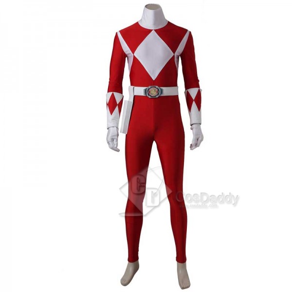 Mighty Morphin Power Rangers Red Ranger Cosplay Costume Full Set Boots