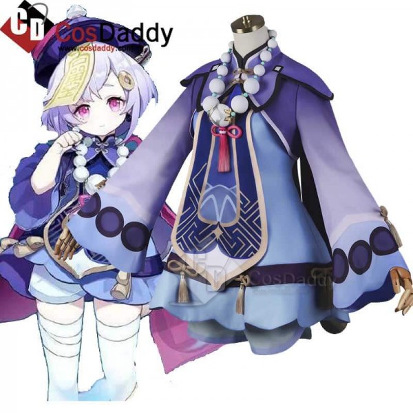 CosDaddy Best Genshin Impact Qiqi Cosplay Costume Deluxe Full Set