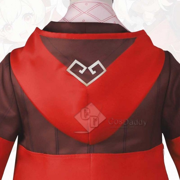 Genshin Impact Klee Red Coat Cosplay Costume Full Set Outfit 