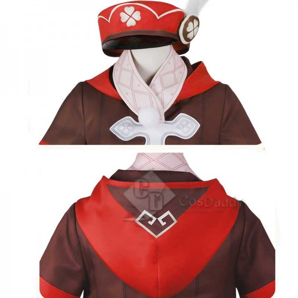 Genshin Impact Klee Red Coat Cosplay Costume Full Set Outfit 