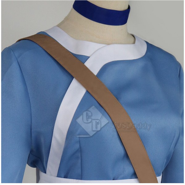 Avatar: The Last Airbender Katara Blue Dress Outfit Full Set Cosplay Costume