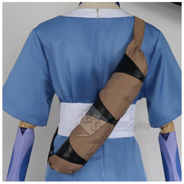 Avatar: The Last Airbender Katara Blue Dress Outfit Full Set Cosplay Costume