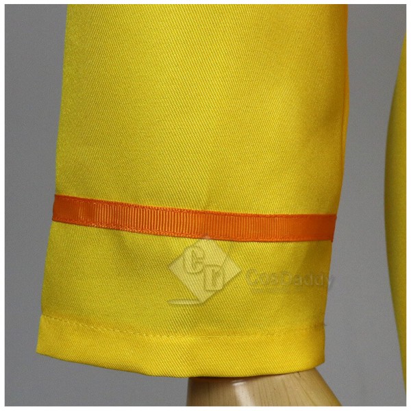 Avatar: The Last Airbender Aang Yellow Jumpsuit Cloak Full Set Outfit Cosplay Costume 