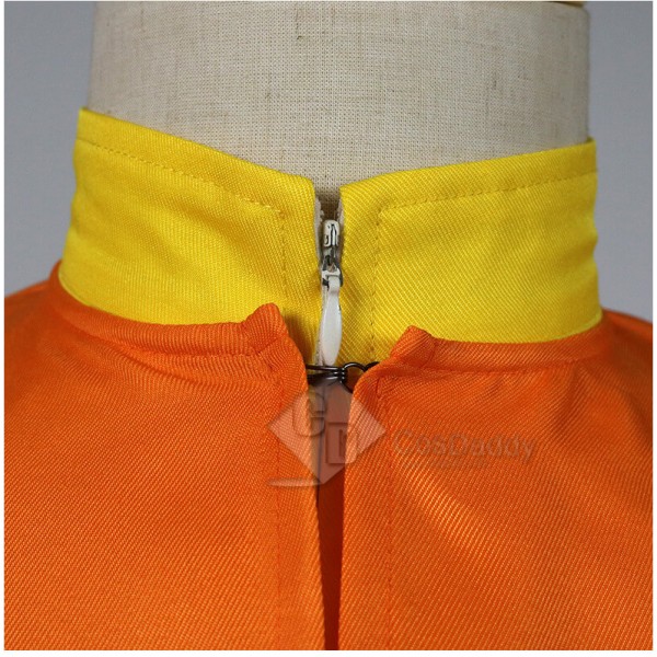 Avatar: The Last Airbender Aang Yellow Jumpsuit Cloak Full Set Outfit Cosplay Costume 