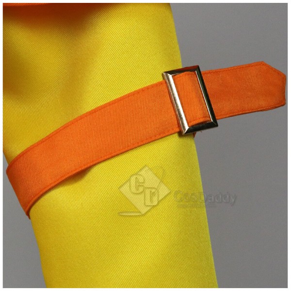 Avatar: The Last Airbender Aang Yellow Jumpsuit Cloak Full Set Outfit Cosplay Costume 