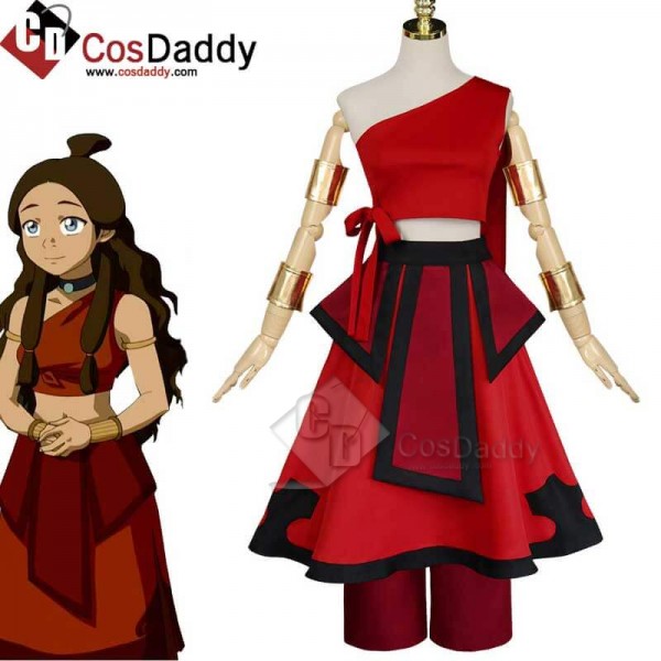 Best Avatar: The Last Airbender Katara Red Dress C...