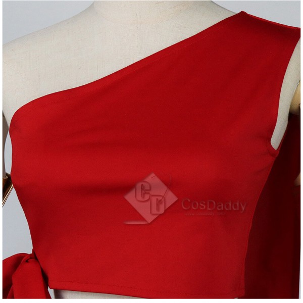 Best Avatar: The Last Airbender Katara Red Dress Cosplay Costume For Sale