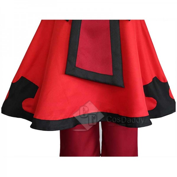 Best Avatar: The Last Airbender Katara Red Dress Cosplay Costume For Sale