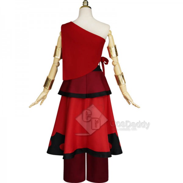 Best Avatar: The Last Airbender Katara Red Dress Cosplay Costume For Sale