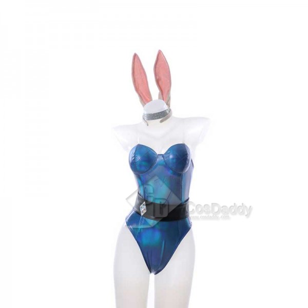 LOL KDA Ahri Evelynn Seraphine Bunny Girl Bodysuit Cosplay Costume Women