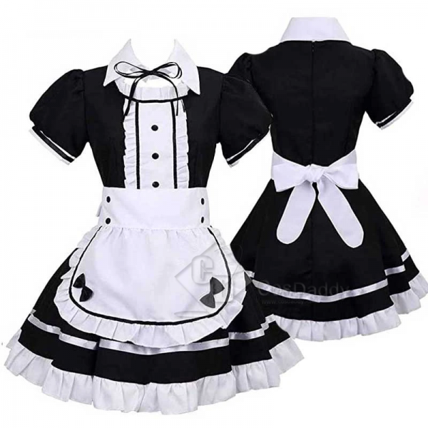 Maid Cosplay Costume Maid Dress Full Set Maid Cosp...