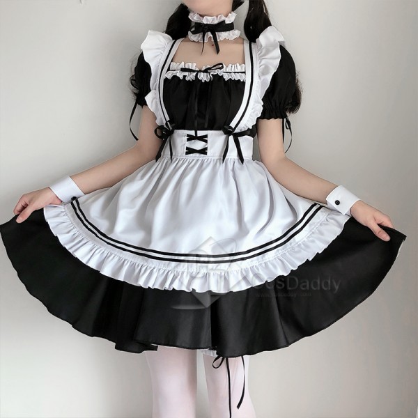 Maid Dress Lolita Maid Outfit Cosplay Gothic Dress Cosplay Costume Women