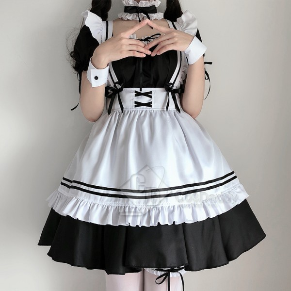 Maid Dress Lolita Maid Outfit Cosplay Gothic Dress Cosplay Costume Women