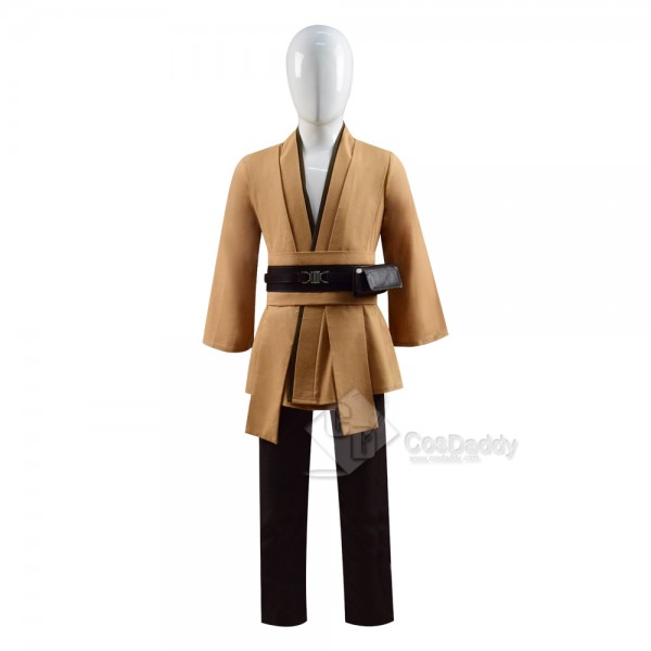 Best Kids Star Wars Obi-Wan Kenobi Jedi Tunic Robe Cloak Cosplay Costume 