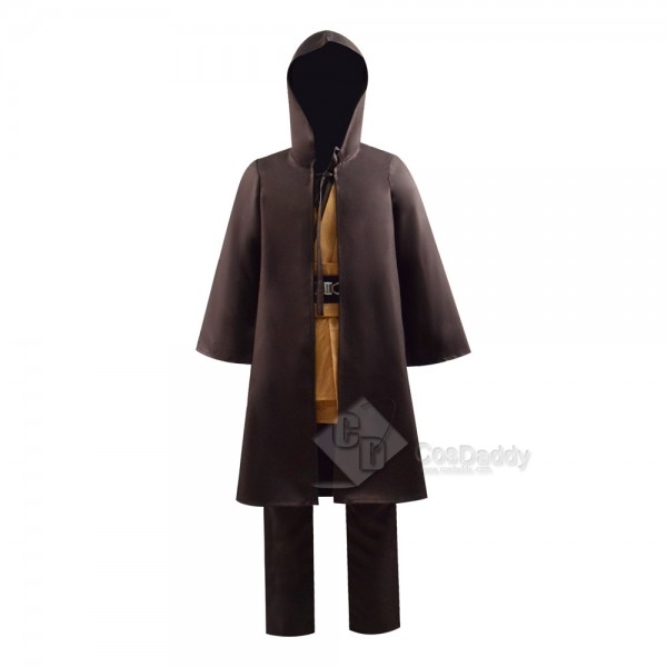 Best Kids Star Wars Obi-Wan Kenobi Jedi Tunic Robe Cloak Cosplay Costume 