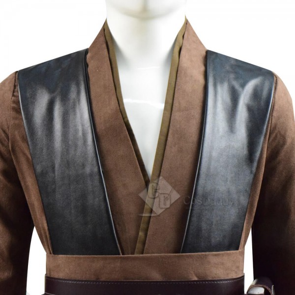 Star Wars Cosplay Costume Kids Obi-Wan Cosplay Costume Deluxe Full Set Jedi Tunic Outfit