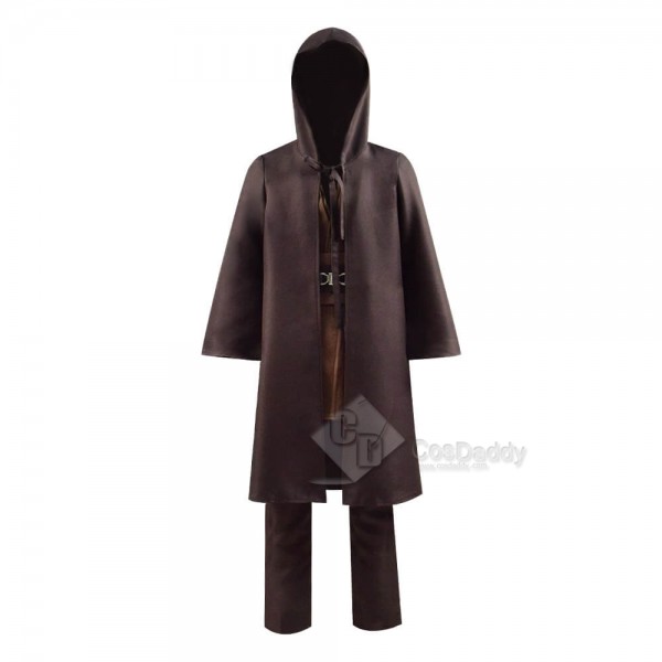 Star Wars Cosplay Costume Kids Obi-Wan Cosplay Costume Deluxe Full Set Jedi Tunic Outfit