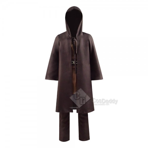 Star Wars Cosplay Costume Kids Obi-Wan Cosplay Costume Deluxe Full Set ...