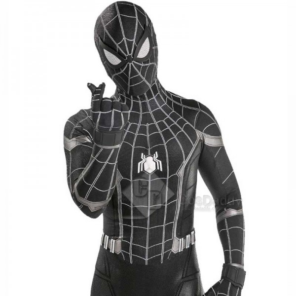 Marvel Spider-Man:Homecoming Black Spiderman Costu...