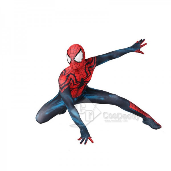 Kids Adults Marvel Spider-Man Ben Reily Spiderman Zentai Jumpsuit Cosplay Costume