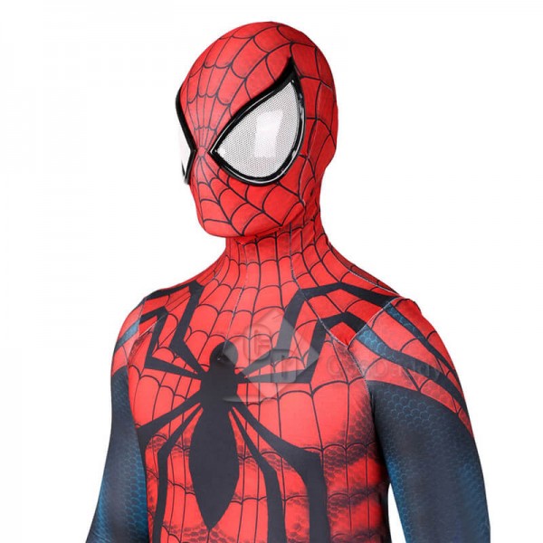 Kids Adults Marvel Spider-Man Ben Reily Spiderman Zentai Jumpsuit Cosplay Costume