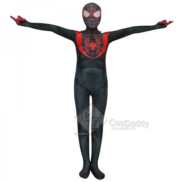 Spider-Man Cosplay Suit Kids Adults Miles Morales Ultimate Spider-Man Zentai Bodysuit Cosplay Costume   