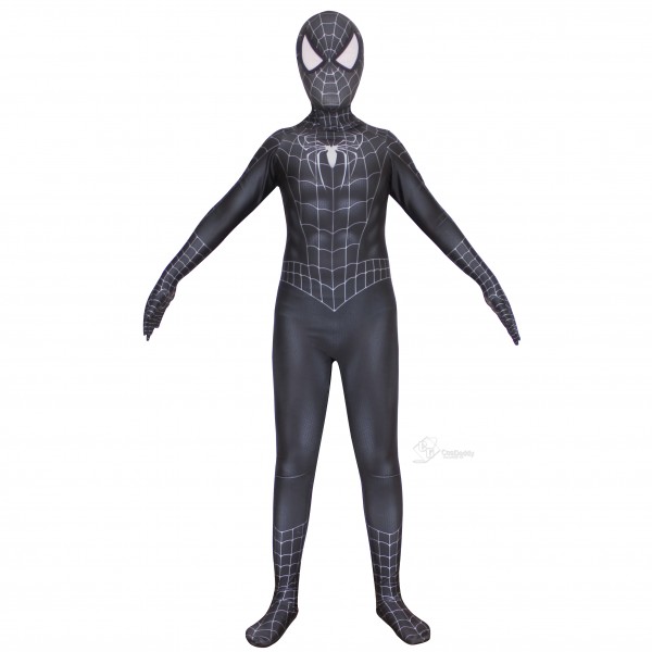 Marvel The Amazing Spider-Man Costume Black Zentai Bodysuit Cospaly Costume Kids Adults