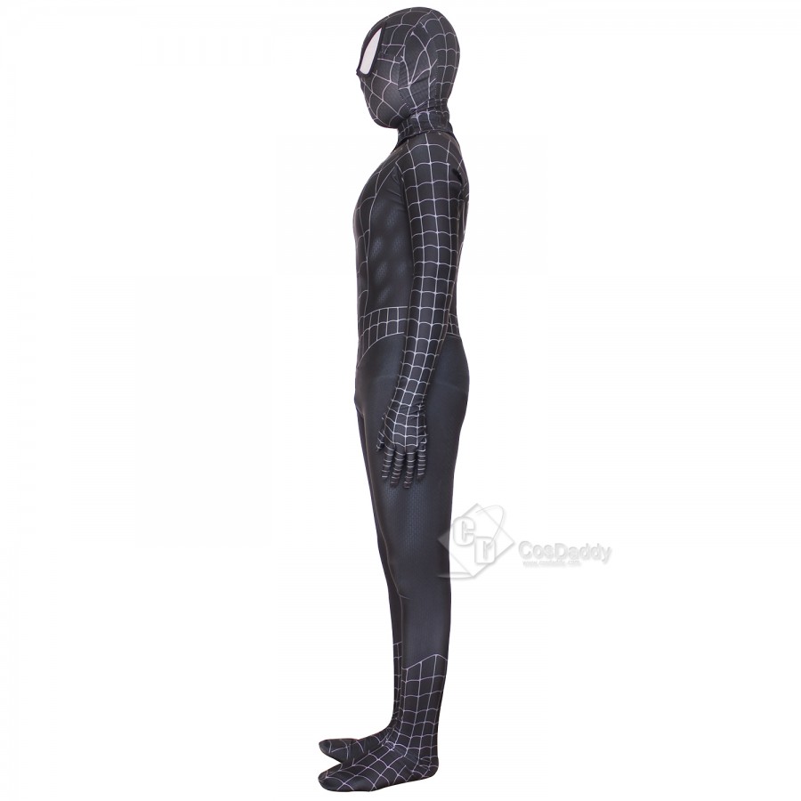 Marvel The Amazing Spider-Man Costume Black Zentai Bodysuit