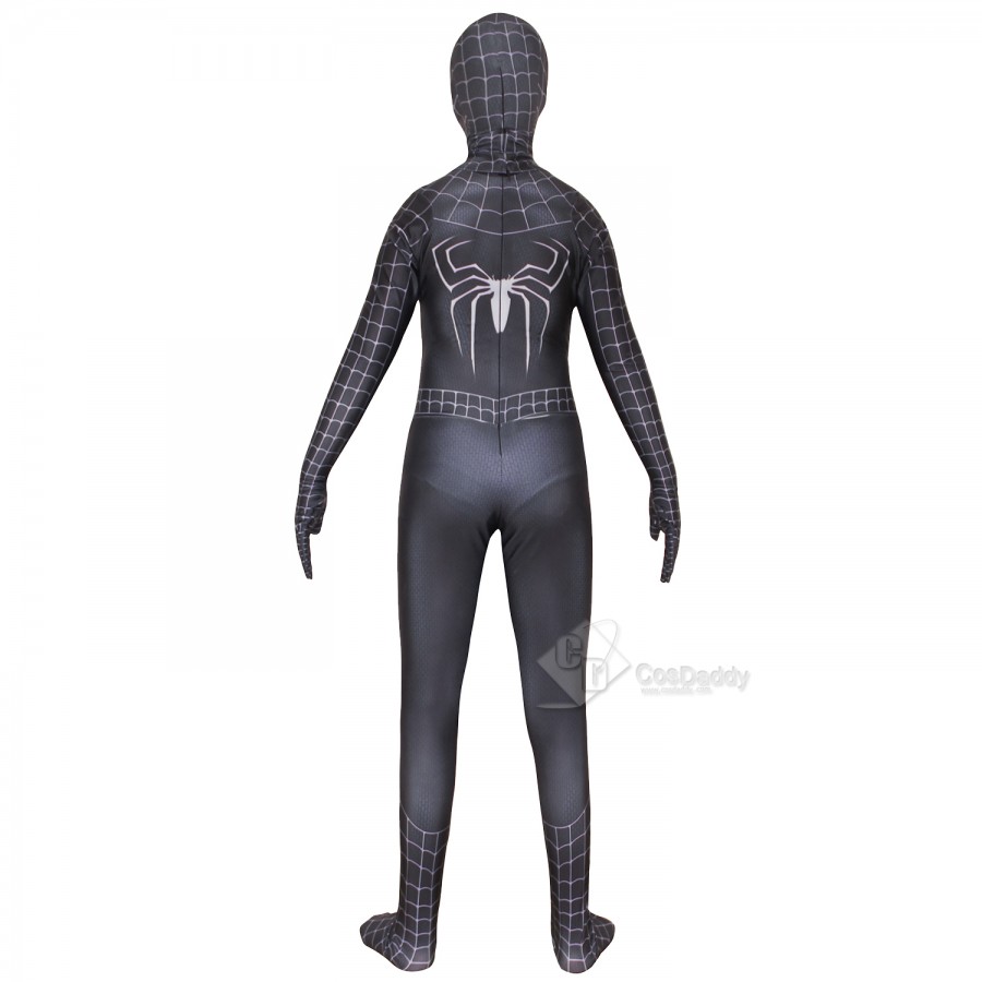 Marvel The Amazing Spider-Man Costume Black Zentai Bodysuit Cospaly ...