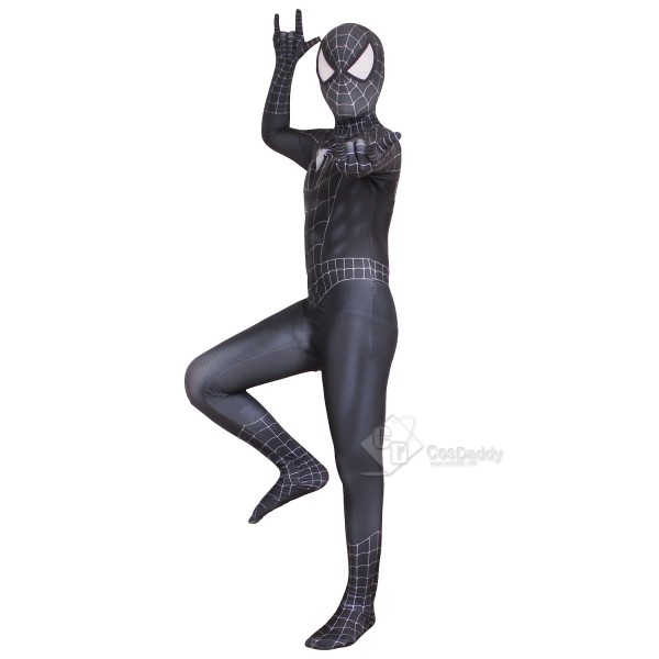 Marvel The Amazing Spider-Man Costume Black Zentai Bodysuit Cospaly Costume Kids Adults