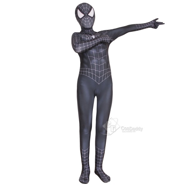 Marvel The Amazing Spider-Man Costume Black Zentai Bodysuit Cospaly Costume Kids Adults