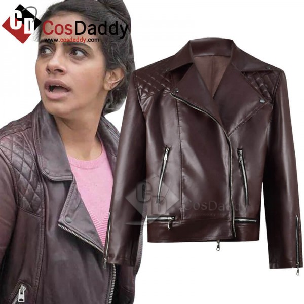 CosDaddy Doctor Who Yasmin Khan Yaz Brown Leather ...