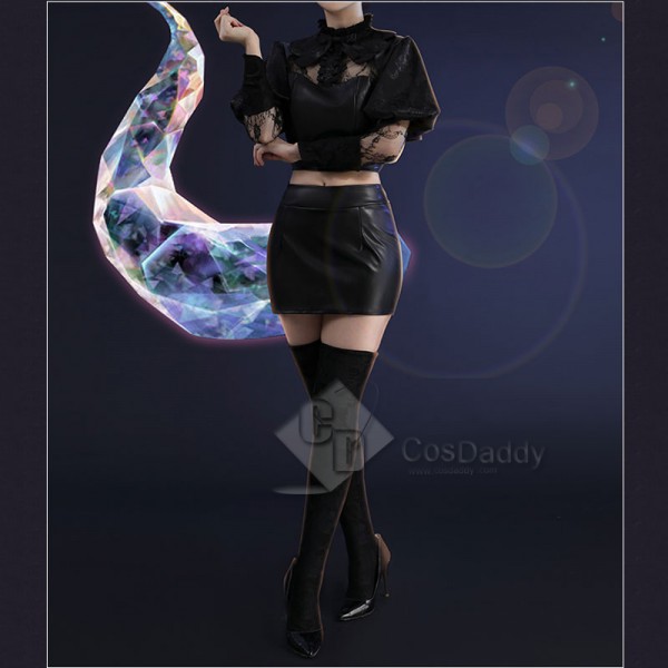 CosDdady League Of Legends LOL KDA Ahri Black Outfit Cosplay Costume Full Set  