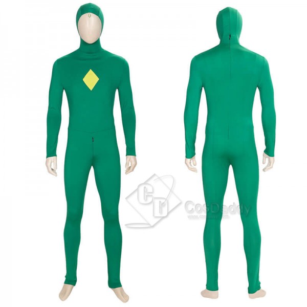 New Edition WandaVision Vision Green Jumpsuit Bodysuit Cape Cosplay Costume Full Set Outfit