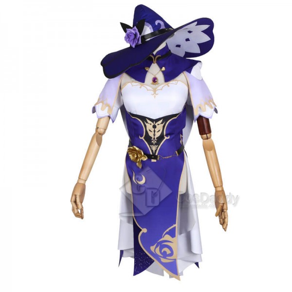 CosDaddy Genshin Impact Lisa Minci Witch Suit Cosplay Costume For Sale