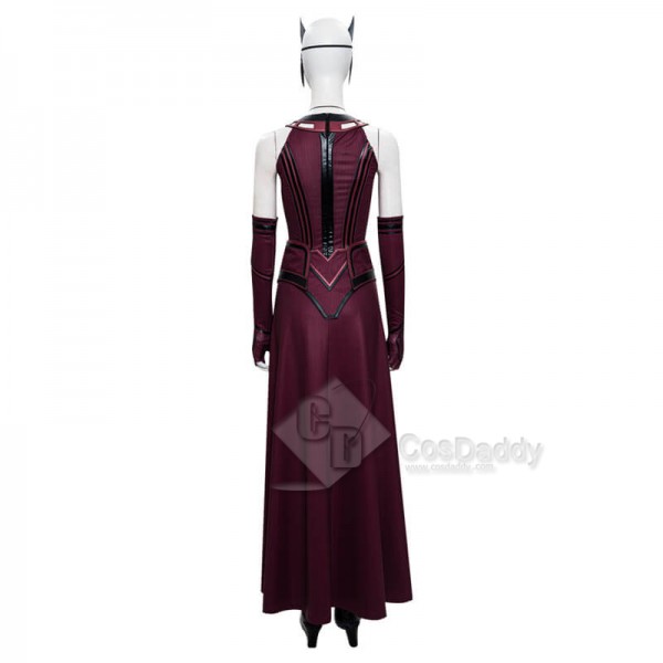 Wanda New Costume Suit 2021 WandaVision New Scarlet Witch Cosplay Halloween Superheroine