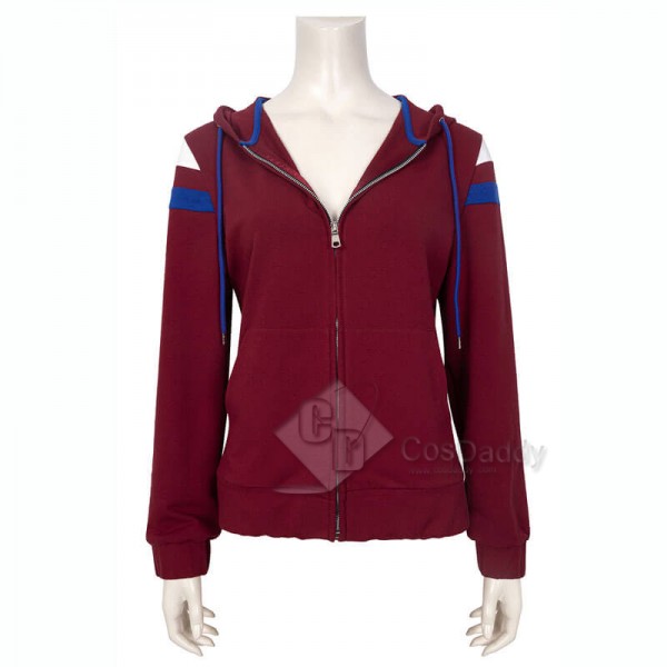 WandaVision Wanda Maximoff Hoodie Jacket Scarlet Witch Cosplay Costume