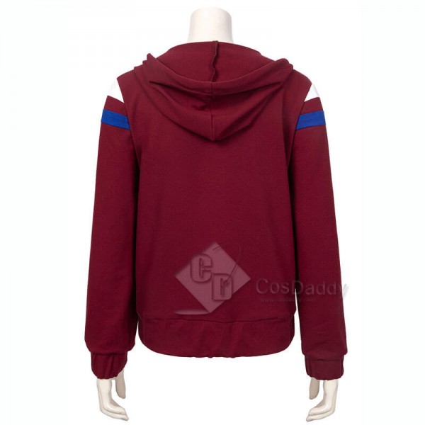 WandaVision Wanda Maximoff Hoodie Jacket Scarlet Witch Cosplay Costume