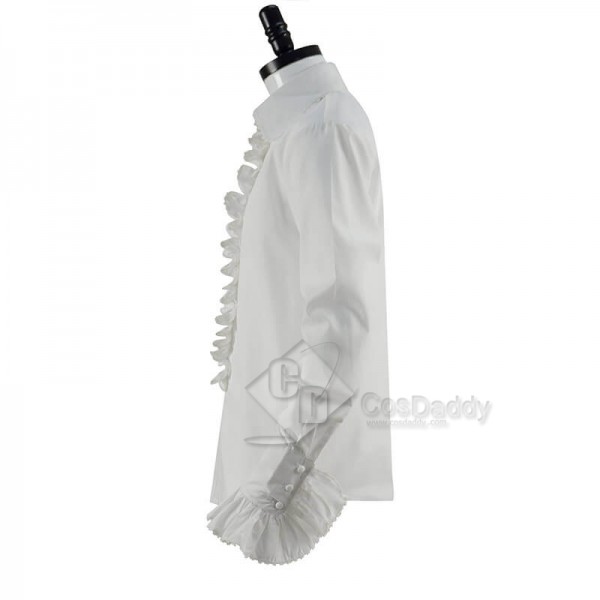 CosDaddy Doctor Who 3rd Doctor Smaller Pointier Collars Third Frilled Shirt Cosplay Costumes
