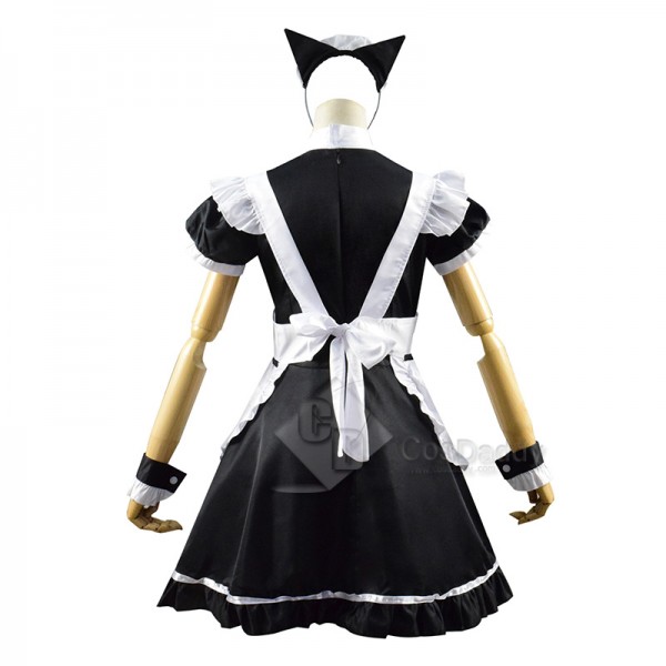 Women Maid Outfit French Apron Lolita Dress Maid Dress Cosplay Costume