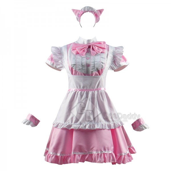 Women Maid Outfit French Apron Lolita Dress Maid Dress Cosplay Costume