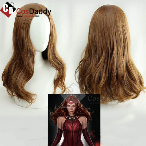 WandaVision Scarlet Witch Wanda Maximoff Wig Cosplay Accessory