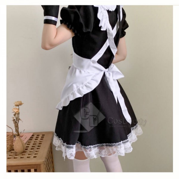 Cat Maid Dress Lolita Dress Women's Anime Cosplay French Apron Maid Fancy Dress