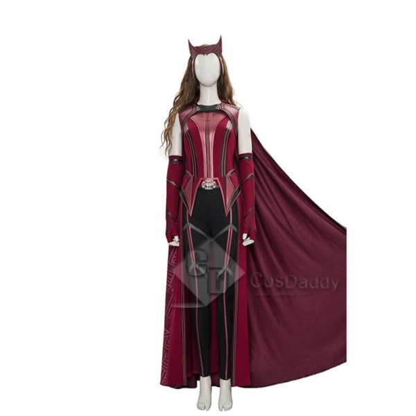 CosDaddy WandaVision Scarlet Witch Cosplay Suit Wa...