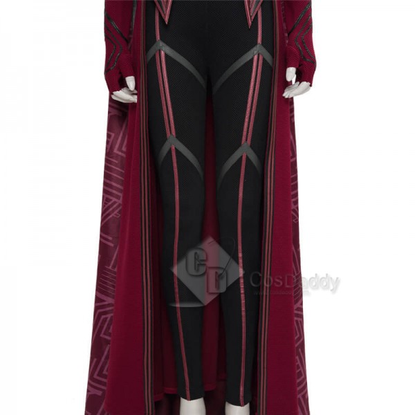 CosDaddy WandaVision Scarlet Witch Cosplay Suit Wanda Halloween Costume