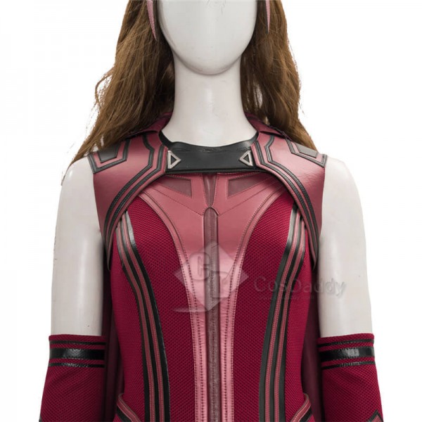 CosDaddy WandaVision Scarlet Witch Cosplay Suit Wanda Halloween Costume