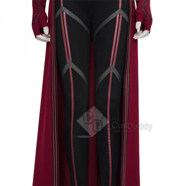 CosDaddy WandaVision Scarlet Witch Cosplay Suit Wanda Halloween Costume