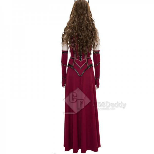 CosDaddy WandaVision Scarlet Witch Cosplay Suit Wanda Halloween Costume